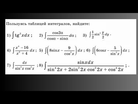 Видео: Неопределённые интегралы - простые примеры (Часть 2).