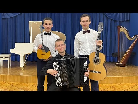 Видео: A. Khachaturian "Sabre Dance" / A. Хачатурян "Танец с саблями" из балета "Гаянэ". Trio CONTATTO!