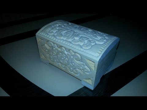 Видео: Шкатулка Старинный Сундучок. Резьба по дереву