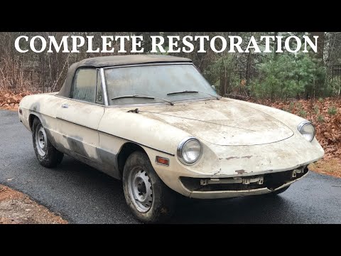 Видео: 7 месяцев за 53 минуты. Заброшенный Alfa Romeo Spider 1750. Полная реставрация.