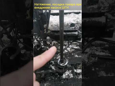 Видео: Натяжение, посадка пакера при внедрении насосов ШГН