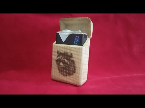 Видео: Портсигар из дерева, деревянный портсигар, резьба по дереву