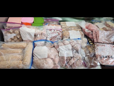 Видео: Заготовка полуфабрикатов в морозилку часть 1 / Preparation of semi-finished products in the freezer