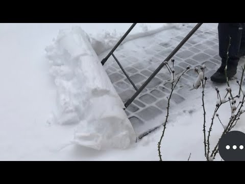 Видео: Супер-скребок . Уборка тяжелого снега. Snow Skraper . Часть 2