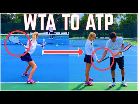 Видео: Почему у WTA форхенд имеет большой замах назад (с участием бывшей теннисистки WTA Эмы Бургич Буцко)