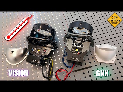 Видео: Тепловизор с Aliexpress. Сравниваем нагрев BI-LED линз GNX и VISION