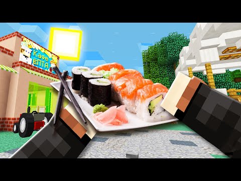 Видео: ПРИГОТОВИЛ ФЕРМЕРСКИЕ СУШИ В МАЙНКРАФТ КАФЕ!