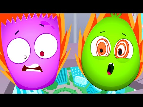 Видео: Вместе с Оп и Боб играем в Лифт - Развивающий мультик для малышей