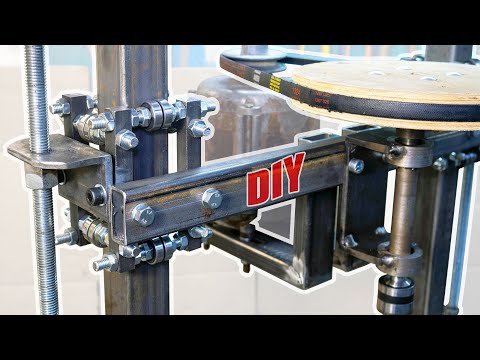 Видео: Сверлильный станок с двумя стойками с мотором от старой стиральной машины