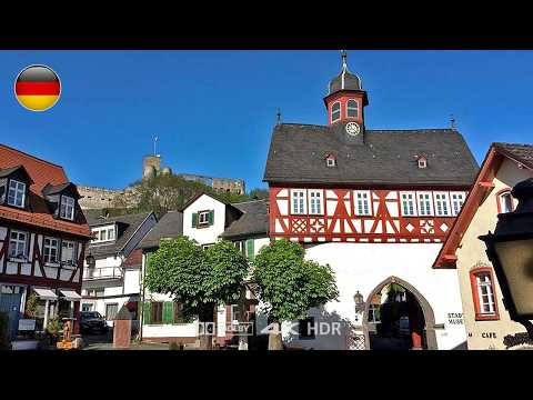 Видео: Кёнигштайн, осенняя прогулка в очаровательном средневековом городе в немецкой провинции