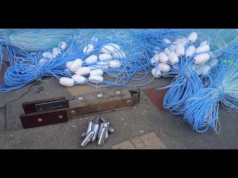 Видео: Сети на тарань.Форма для свинца. Ячея 50мм