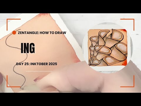 Видео: Зентангл: пошаговое руководство ING / Inktober 2025, день 25
