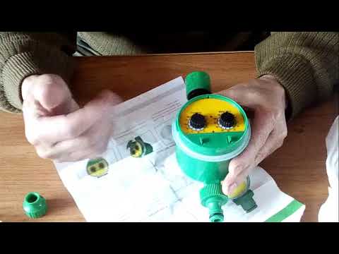 Видео: Таймер для капельного полива. Обзор. Проверка таймера на работоспособность.