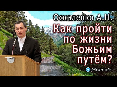 Видео: Оскаленко А.Н. Как пройти по жизни Божьим путём?