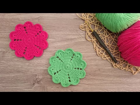 Видео: 🌸 Вязаная Крючком Подставка-Цветок (Подставка Крючком | Простой Узор | Быстрый Проект) 🧶