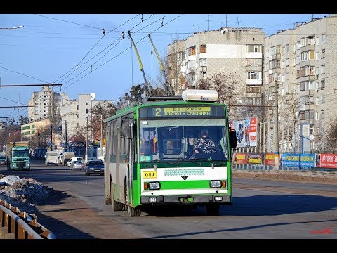 Видео: Житомирский троллейбус: Škoda 14Tr08/6 #084 - Обзор