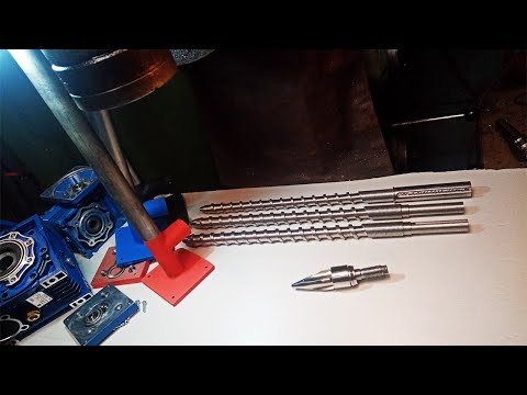 Видео: Металлообработка, Шнековая пара экструдера 3D нити и ТПА extruder injection molding