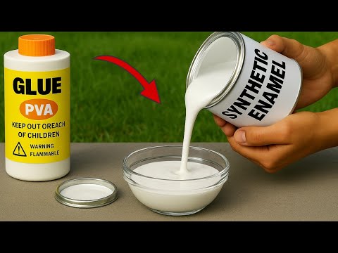 Видео: Никто не знает, что смешивание СИНТЕТИЧЕСКОЙ ЭМАЛИ с КЛЕЕМ PVA раскрывает мощную формулу!
