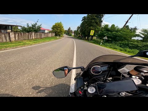 Видео: Не большой серпантин, покатушки, Цихисдзири | Ducati Kawasaki Suzuki