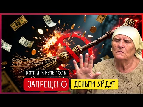 Видео: 💰🧹НИКОГДА не мойте пол в ЭТИ дни! Деньги ИСЧЕЗНУТ навсегда!