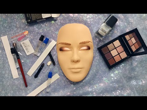 Видео: АСМР Распаковка покупок ASMR косметика с Randewoo Палетка Ga-De и парфюм, шепот, макияж манекену