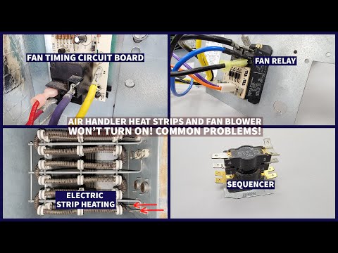 Видео: Нагревательные полосы воздухообрабатывающего агрегата не работают, вентилятор не включается! Расп...