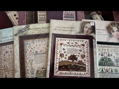 Видео: Коллекция моих схем для вышивки. Текущий процесс, последние новости.