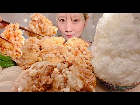 Видео: ASMR Жареный цыпленок【русские субтитры】【Mukbang/ Eating Sounds】