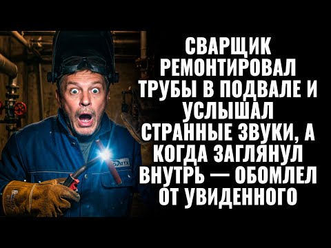 Видео: Сварщик чинил трубы в подвале и услышал странные звуки, а когда заглянул внутрь — обомлел от ужаса