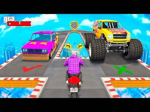 Видео: ВЫБЕРИ ЖИГУЛИ ИЛИ БИГФУТ, ЧТОБЫ ПРОЙТИ СКИЛЛ-ТЕСТ | ХОРОШИЙ-ПЛОХОЙ ЧЕКПОИНТ В ГТА 5