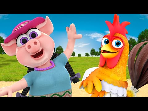 Видео: Свинка вышла на прогулку и другие песенки про животных | На ферме у Зенона