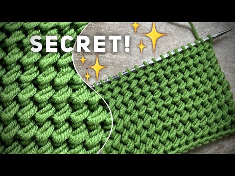 Видео: Раскрываю секрет: вяжем лучший узор сезона! 👀🔥💥 Лайфхак!!!👌SECRET knitting pattern