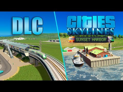 Видео: Cities Skylines - Sunset Harbor - Обзор DLC!