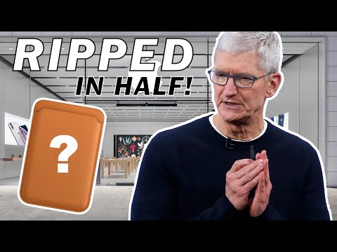 Видео: Я разрезал кожаный кошелек Apple Magsafe (ЧТО ВНУТРИ?)