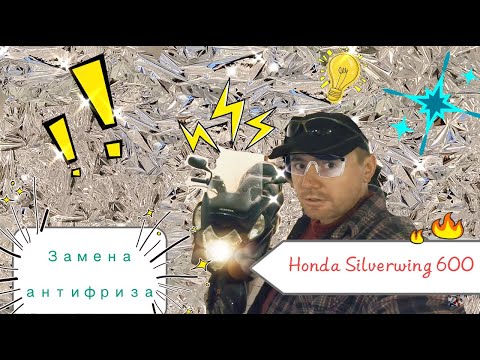 Видео: Замена антифриза Honda #SilverWing 600 #ЛёхаЛис