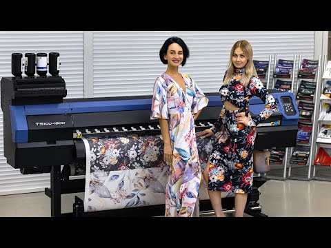 Видео: Текстильный сублимационный принтер Mimaki TS100-1600