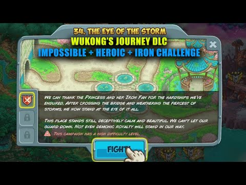Видео: Прохождение Kingdom Rush 5: Alliance - 34 The Eye Of The Storm | Wukong's Journey DLC (Impossible)