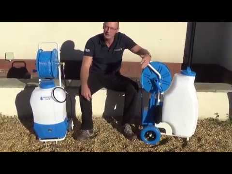 Видео: Аккумуляторная тележка для распыления воды Kiam Aquaspray Pro 20/45