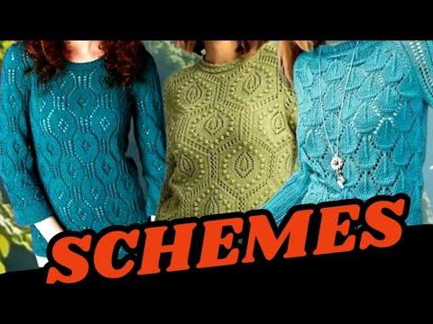 Видео: Обалденные ♨️ свитеры, джемперы, схемы вязания. Awesome sweaters, jumpers, knitting patterns.