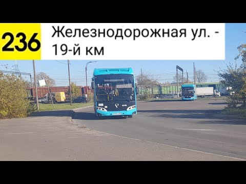 Видео: Автобус 236. Железнодорожная ул. - 19-й км