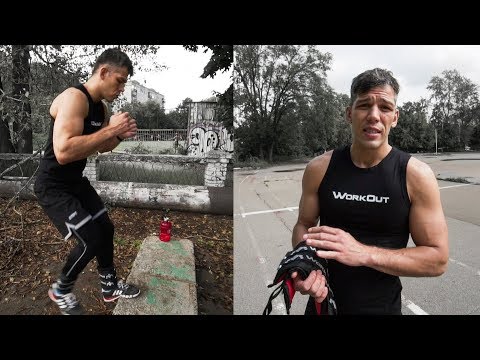 Видео: Уличная тренировка боксера / Тренировка скорости ног