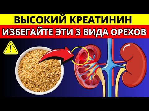 Видео: Креатинин Повышен? Из-за ЭТИХ 3 ОРЕХОВ Почкам Тяжело — Будьте Внимательны!