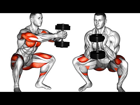 Видео: Домашняя Тренировка с Гантелями для Ног