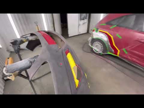 Видео: Opel Corsa кузовной ремонт. Детйлинг.