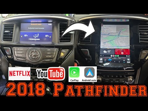 Видео: Nissan Pathfinder 2012-2019 гг., 10,4 дюйма, беспроводной Carplay, Android Auto, зеркало заднего ...