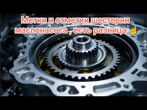 Видео: ✅ Маслонасос, шестерни, метки, отметки.