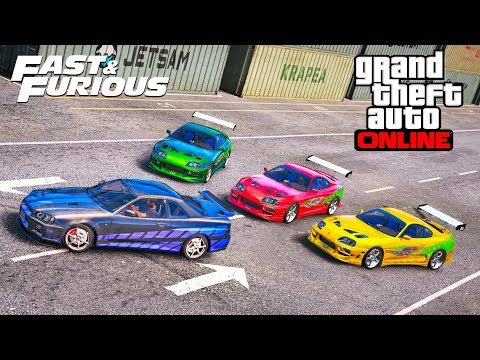 Видео: ЛЕГЕНДАРНЫЕ МАШИНЫ ИЗ ФОРСАЖА! КОШКИ МЫШКИ В ГТА 5 ОНЛАЙН!