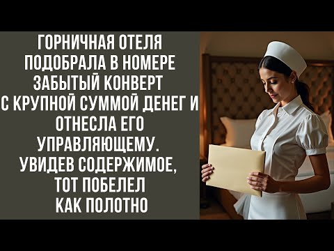 Видео: Горничная отеля подобрала в номере забытый конверт с крупной суммой денег и отнесла его управляющему
