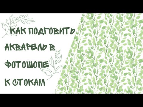 Видео: Обработка акварели для стоков. Процесс в фотошопе