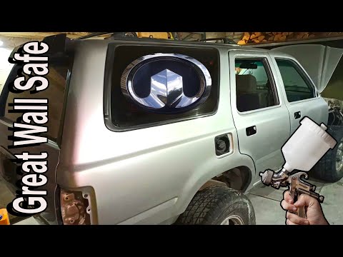 Видео: Подготовка, грунт, краска Great wall Safe защита порогов, покраска дверей